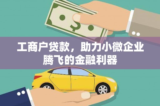 乌什工商户贷款，助力小微企业腾飞的金融利器