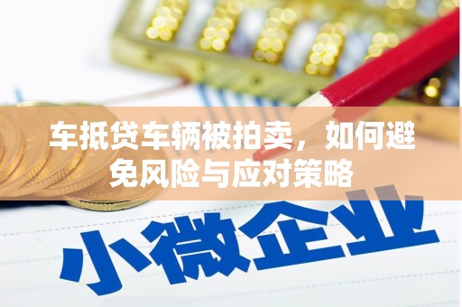 桃园车抵贷车辆被拍卖，如何避免风险与应对策略