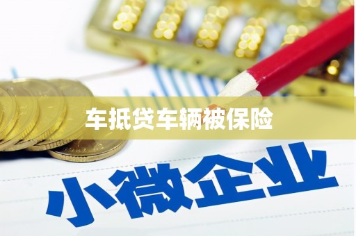 东坑车抵贷车辆被保险